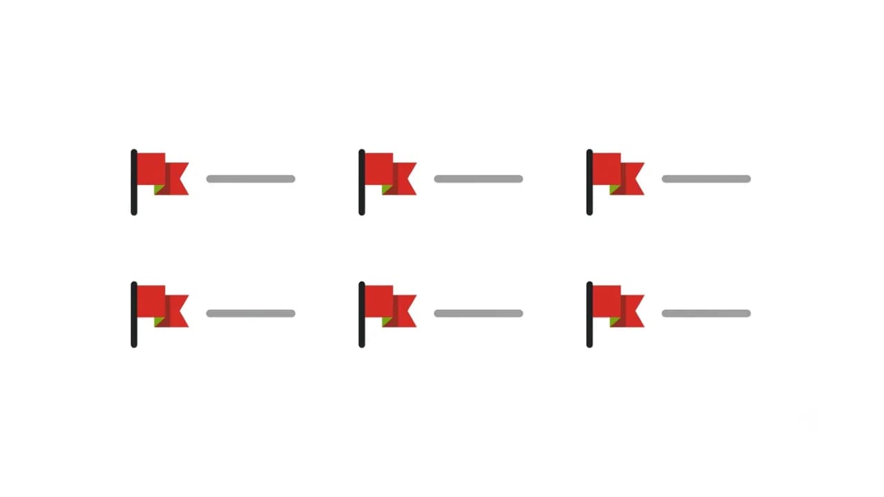 Infographic of red flags to avoid when hiring a software development company