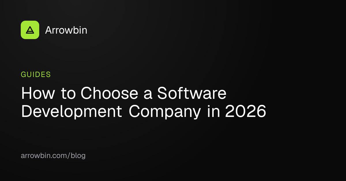 How to Choose a Software Development Company in 2026 — article thumbnail